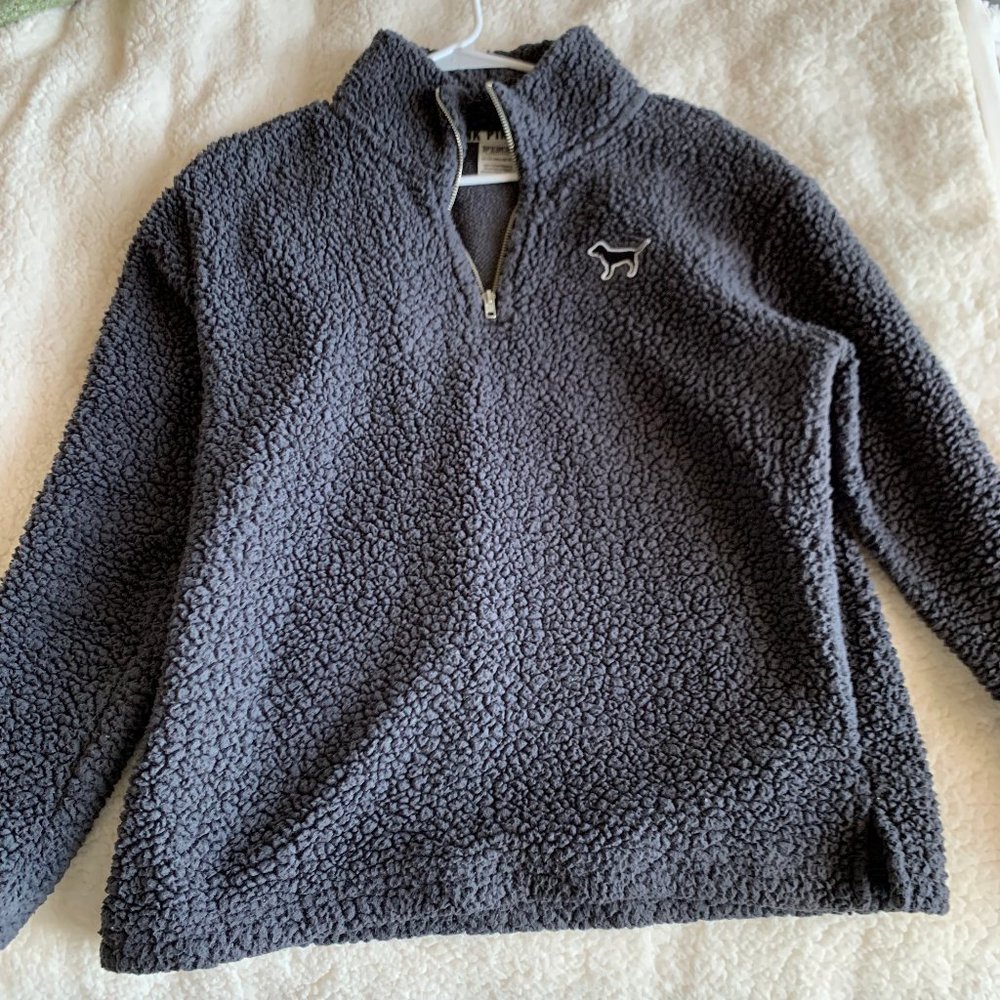 Victoria's Secret PINK sherpa quarter zip